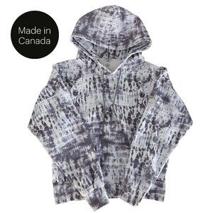 ORAKI Grey purple Tie-Dye Hoodie Sustainable Activewear size s